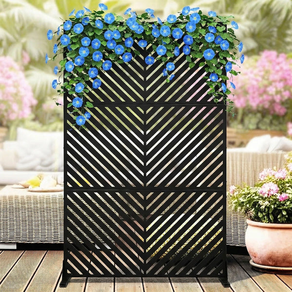 Panneau Acier Extérieur Anticorrosion Motif C — Jardin & Patio