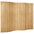 Paravent Bambou Naturel Pliable 250×165 cm — Modulable