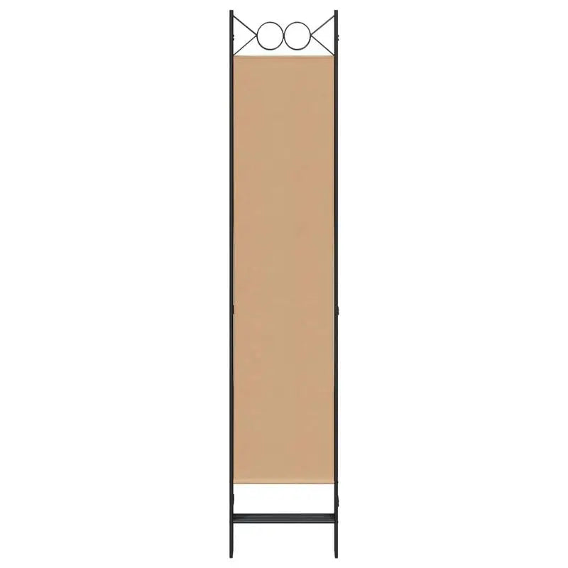 Paravent 3 Panneaux Tissu Beige — Cloison Pliable, Protection Solaire & Intimité