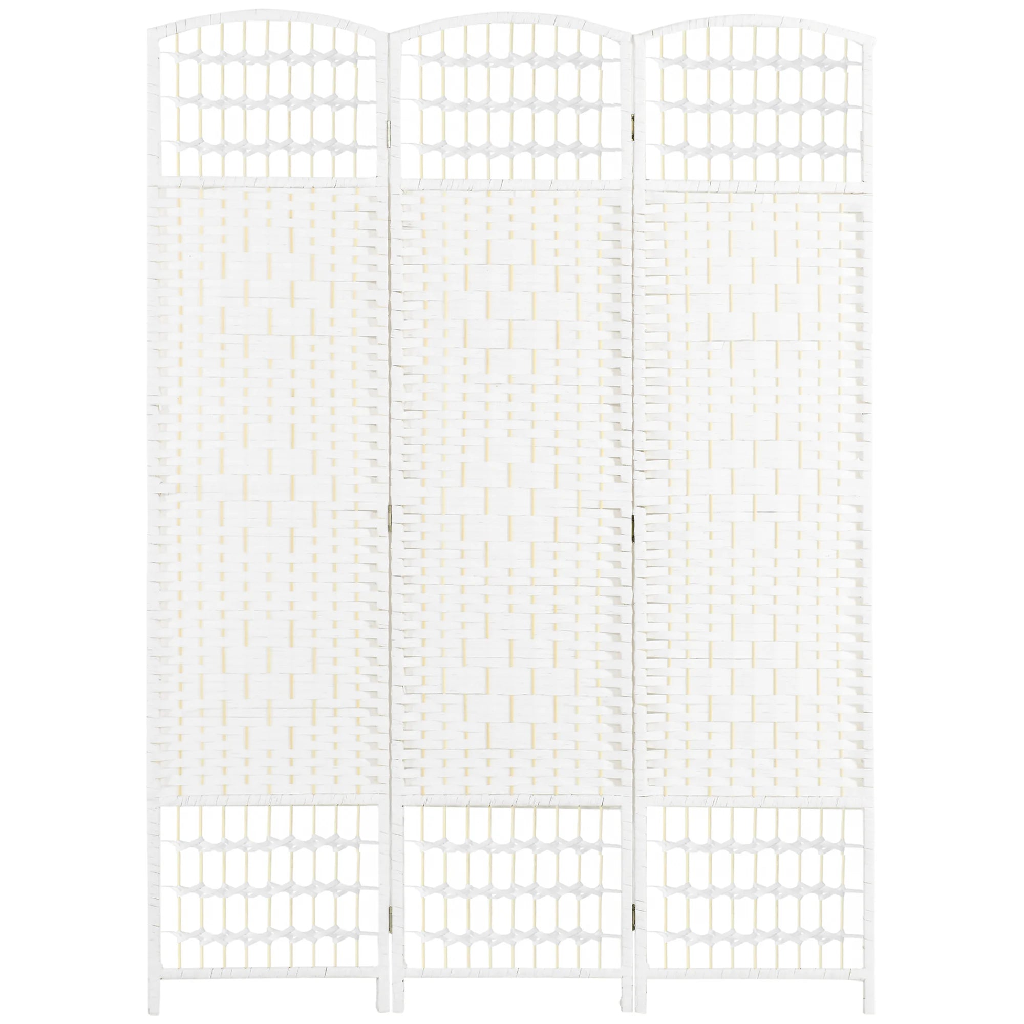 Paravent 3 Panneaux Blanc — Cloison Légère Chambre & Salon 120 × 170 cm