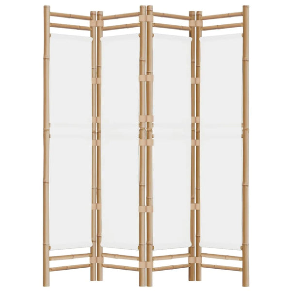Paravent Bambou & Toile — Cloison Zen | 2 Largeurs au Choix