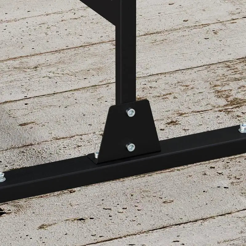 Panneau Brise-Vue Extérieur Noir — Motif Feuillage, Treillis Plantes Grimpantes