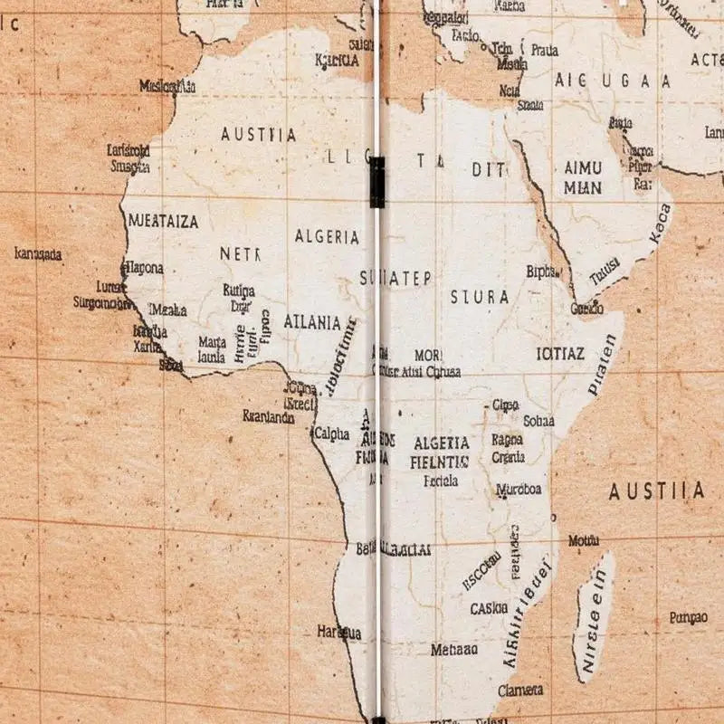 Paravent Imprimé Carte du Monde — Toile Recto-Verso, Cadre Bois
