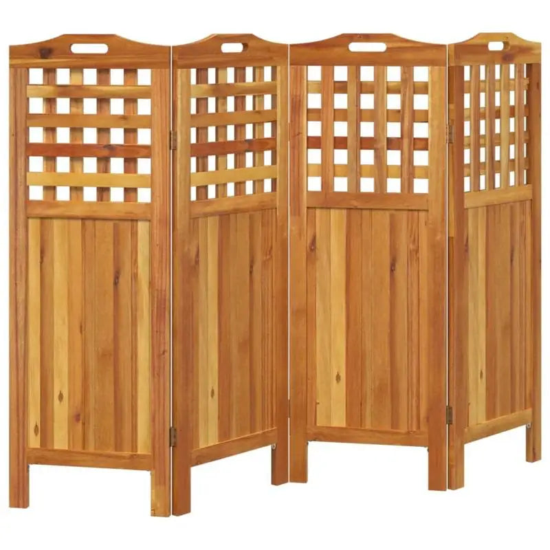 Paravent 3 Panneaux en Bois Massif — Séparateur Naturel & Robuste