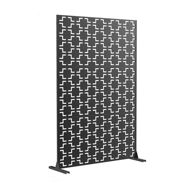 Panneau Acier Extérieur Anticorrosion Motif F — Jardin & Patio