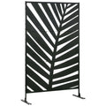 Paravent Extérieur Motif Palmier — Silhouette Raf Noire, Design Tropical