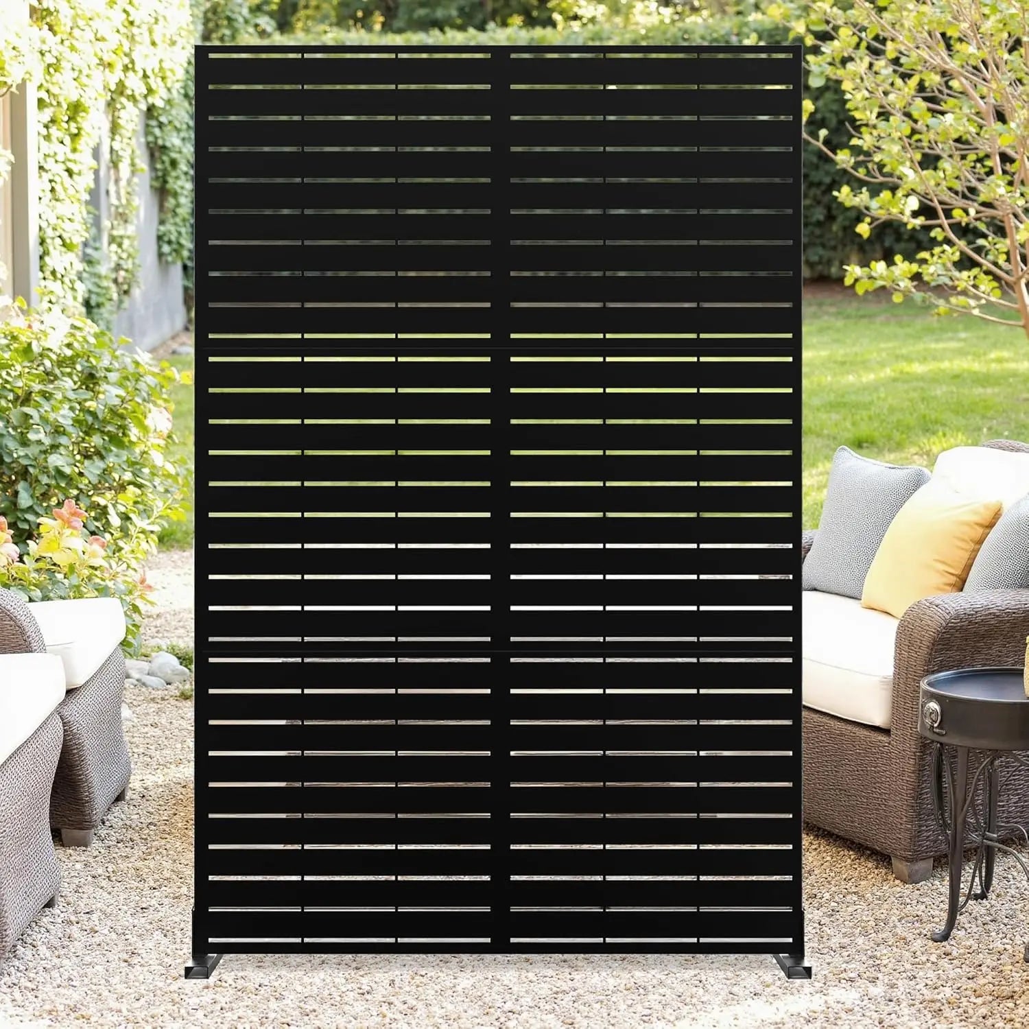 Panneau Brise-Vue Extérieur Décoratif — Clôture Jardin & Patio 120 × 183 cm