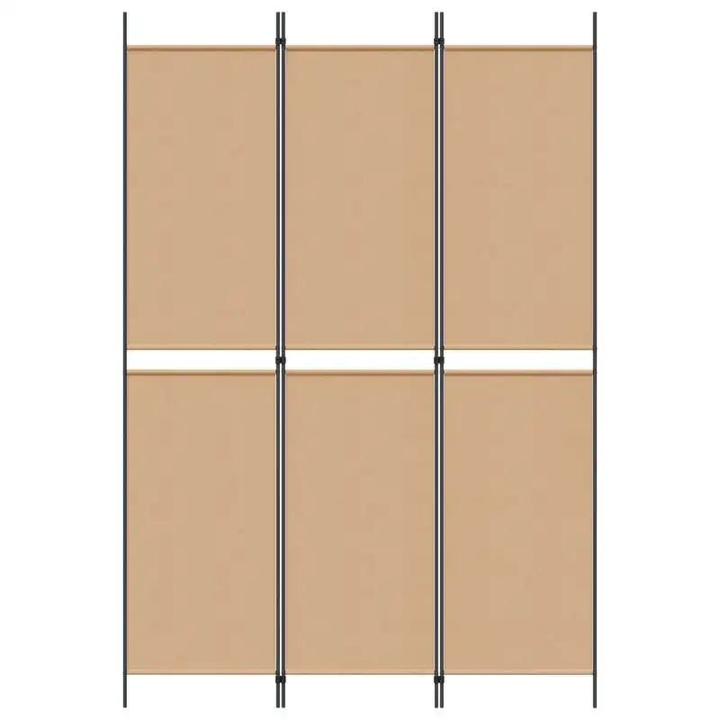 Paravent 3 Panneaux Tissu Beige 150 × 220 cm — Grande Hauteur, Chambre & Salon