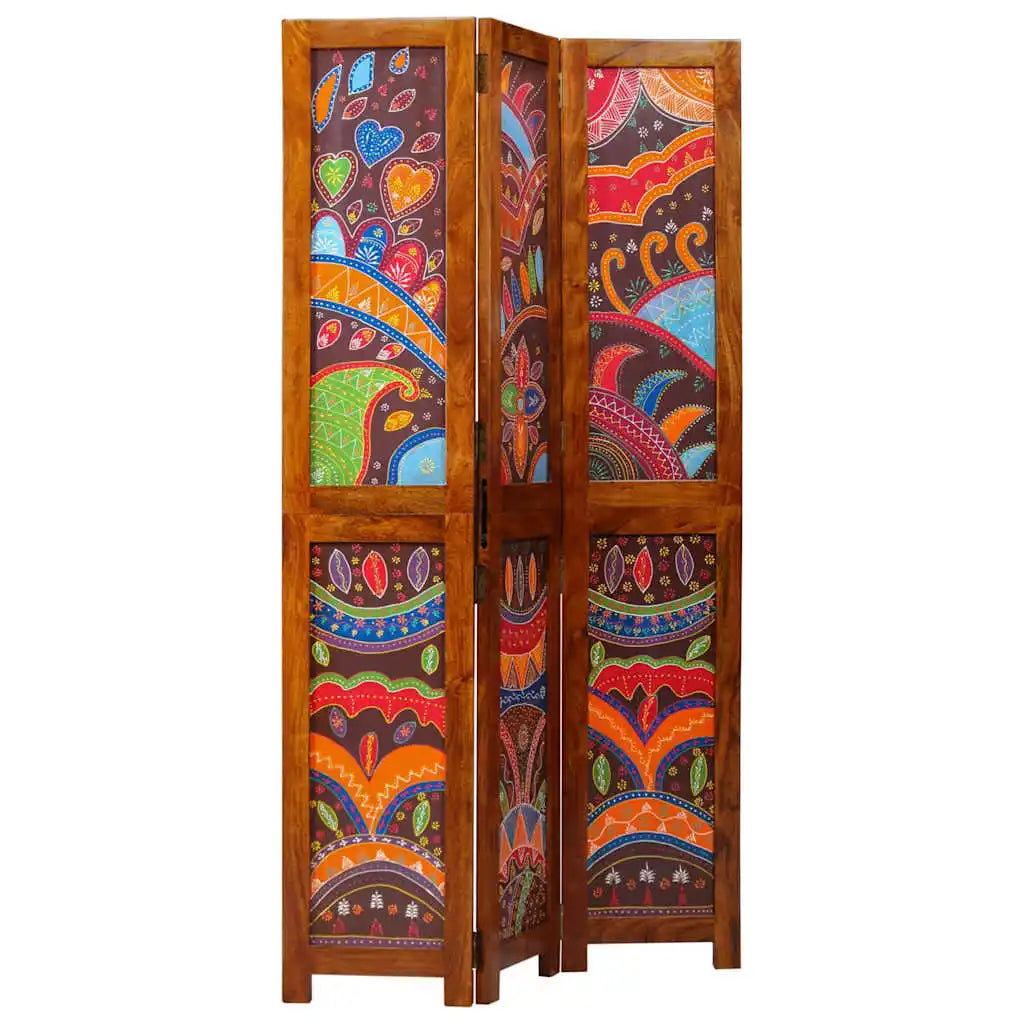 Paravent Bois d'Acacia Naturel Miel 105×160 cm — Salon & Bureau