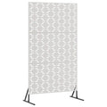 Paravent d'Extérieur en Acier Gris Anthracite 100×180 cm