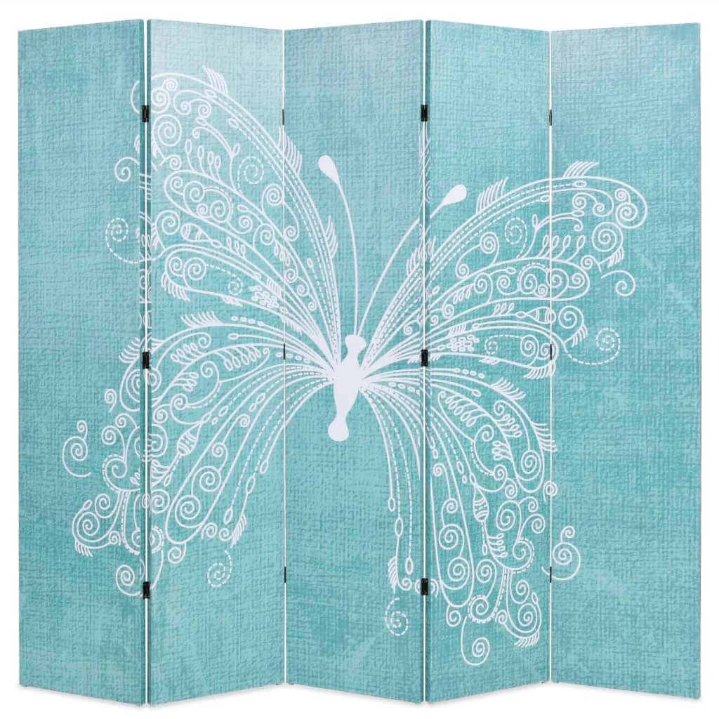 Paravent Imprimé Motif Papillons — Décoration Artistique, Largeur au Choix