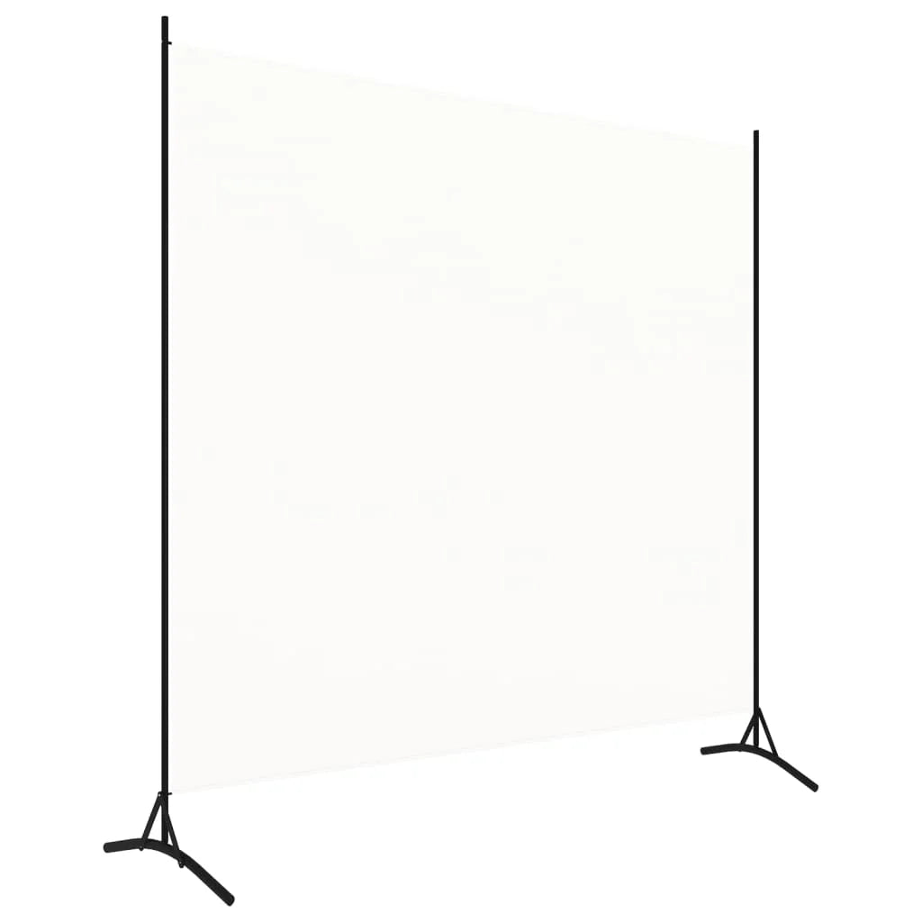Paravent 1 Panneau Tissu Blanc — Cloison Légère & Épurée 175 × 180 cm
