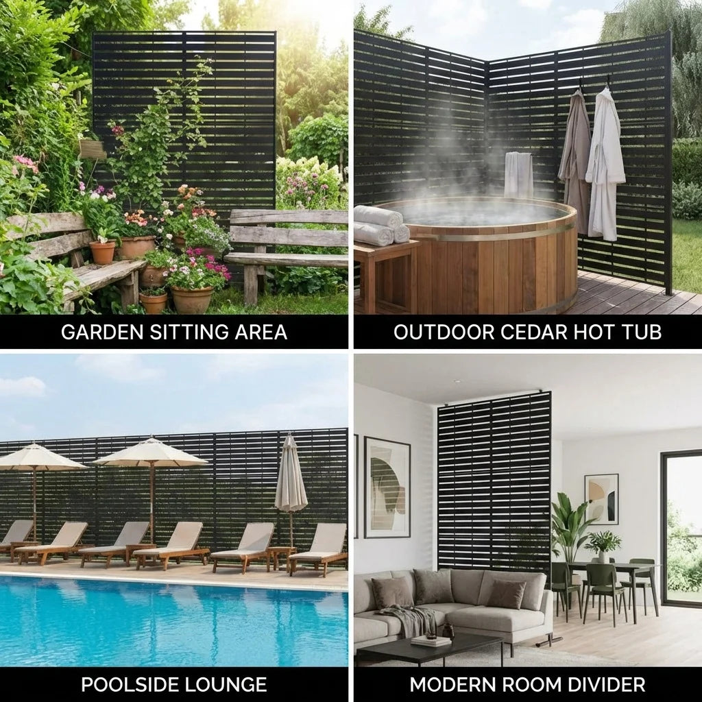 Paravent Extérieur Métal Inoxydable — Brise-Vue Décoratif Jardin & Terrasse