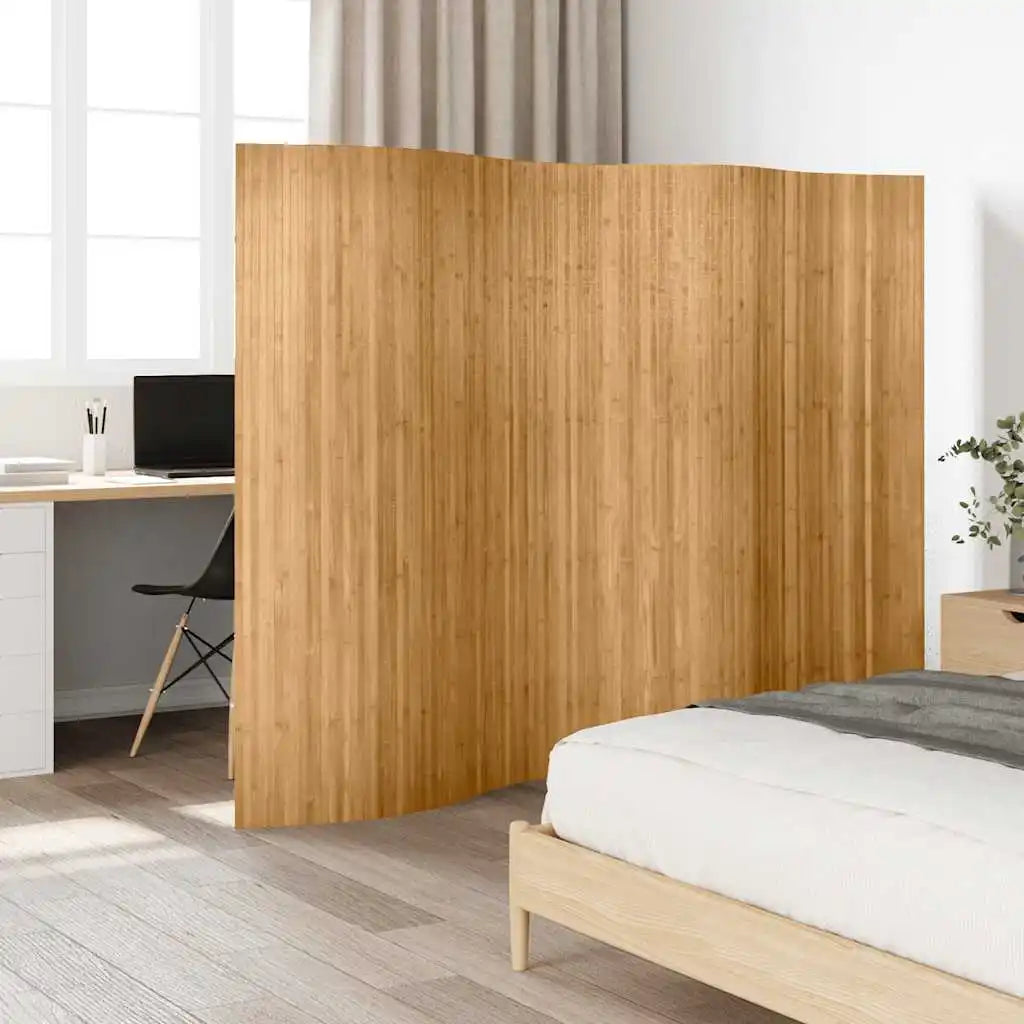 Paravent Bambou Naturel — Grande Largeur 250 × 165 cm