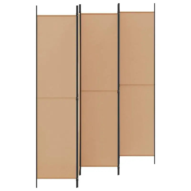 Paravent 5 Panneaux Tissu Beige — Grand Format 250 × 220 cm
