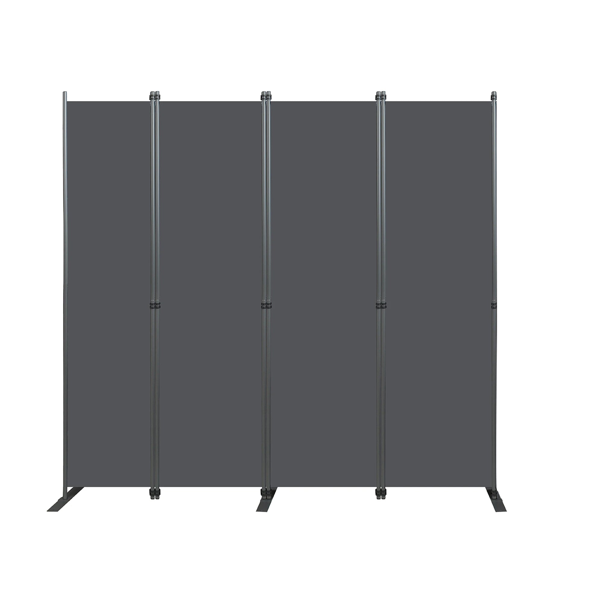 Paravent Tissu Gris Grand Format — Séparateur Carré 180 × 180 cm
