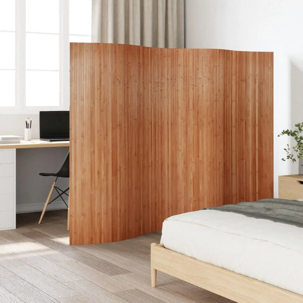 Paravent Bambou Brun — Grand Format 165 × 250 cm