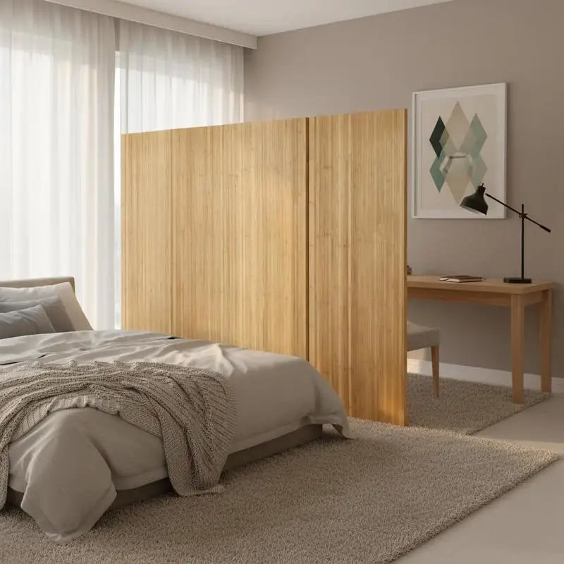 Paravent Bambou Naturel Enroulable 250 × 165 cm — Cloison Zen Opaque