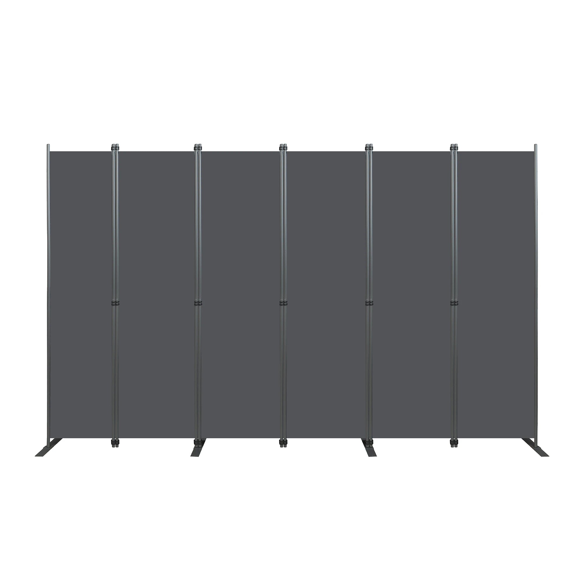 Paravent Tissu Gris Grand Format — Séparateur Carré 180 × 180 cm