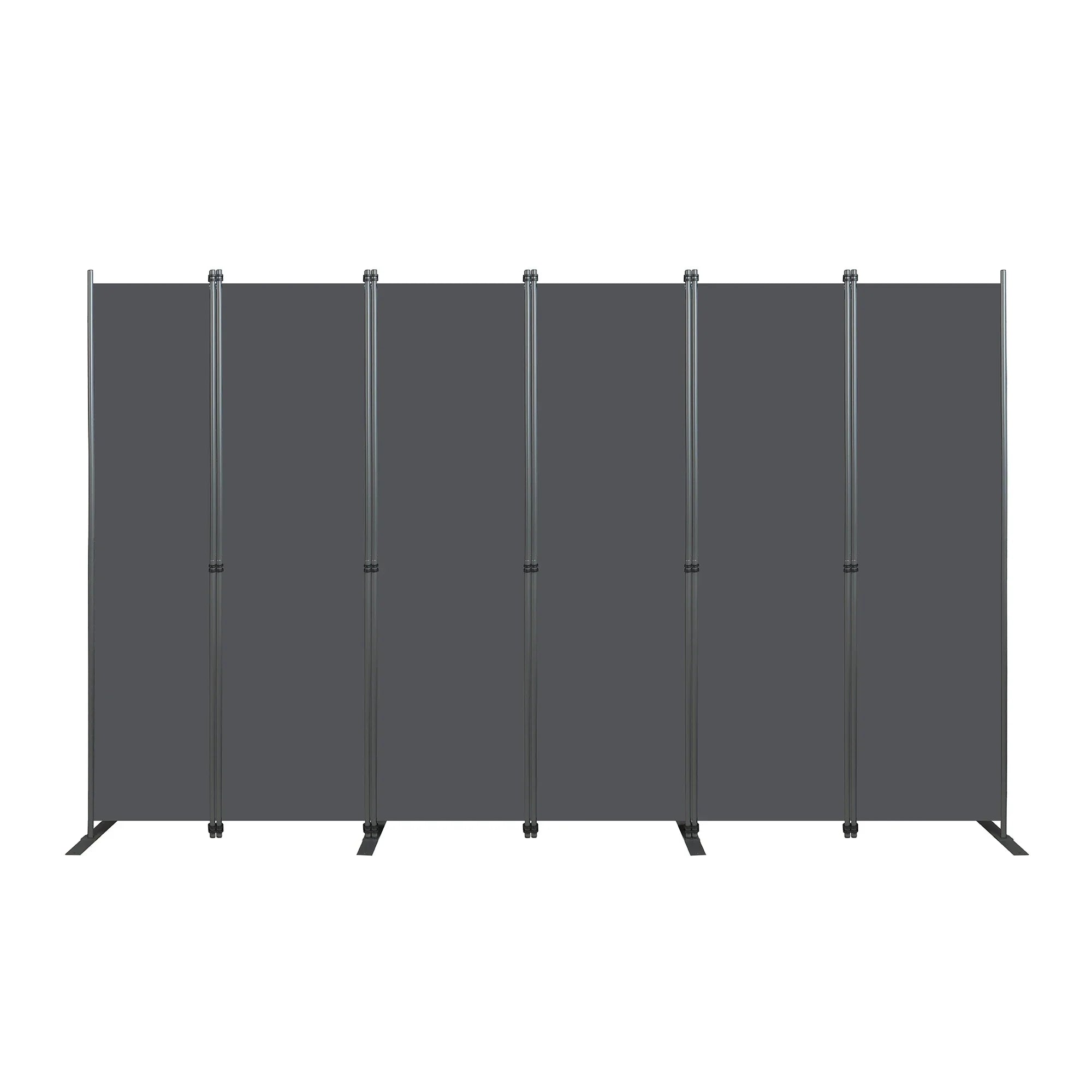 Grand Paravent Gris Foncé — 6 Panneaux 180×180 cm | Bureau & Intérieur