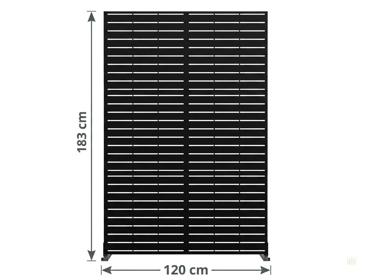 panneau brise vue exterieur decoratif 120x183 - dimensions