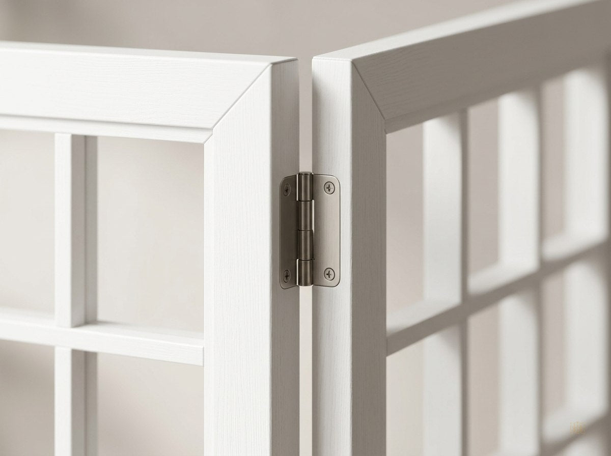 paravent 3 panneaux blanc cloison 120x170 - detail