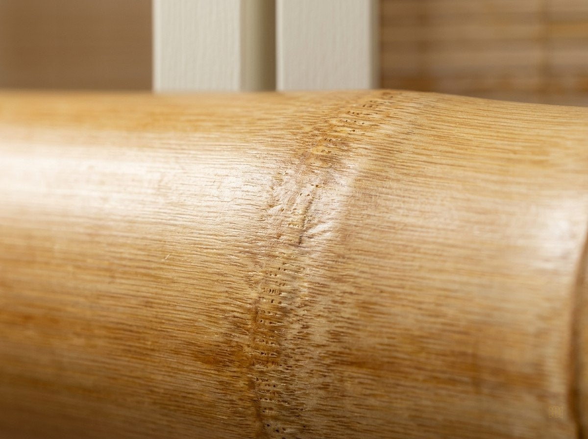 paravent 4 panneaux bambou bois double charnieres - detail