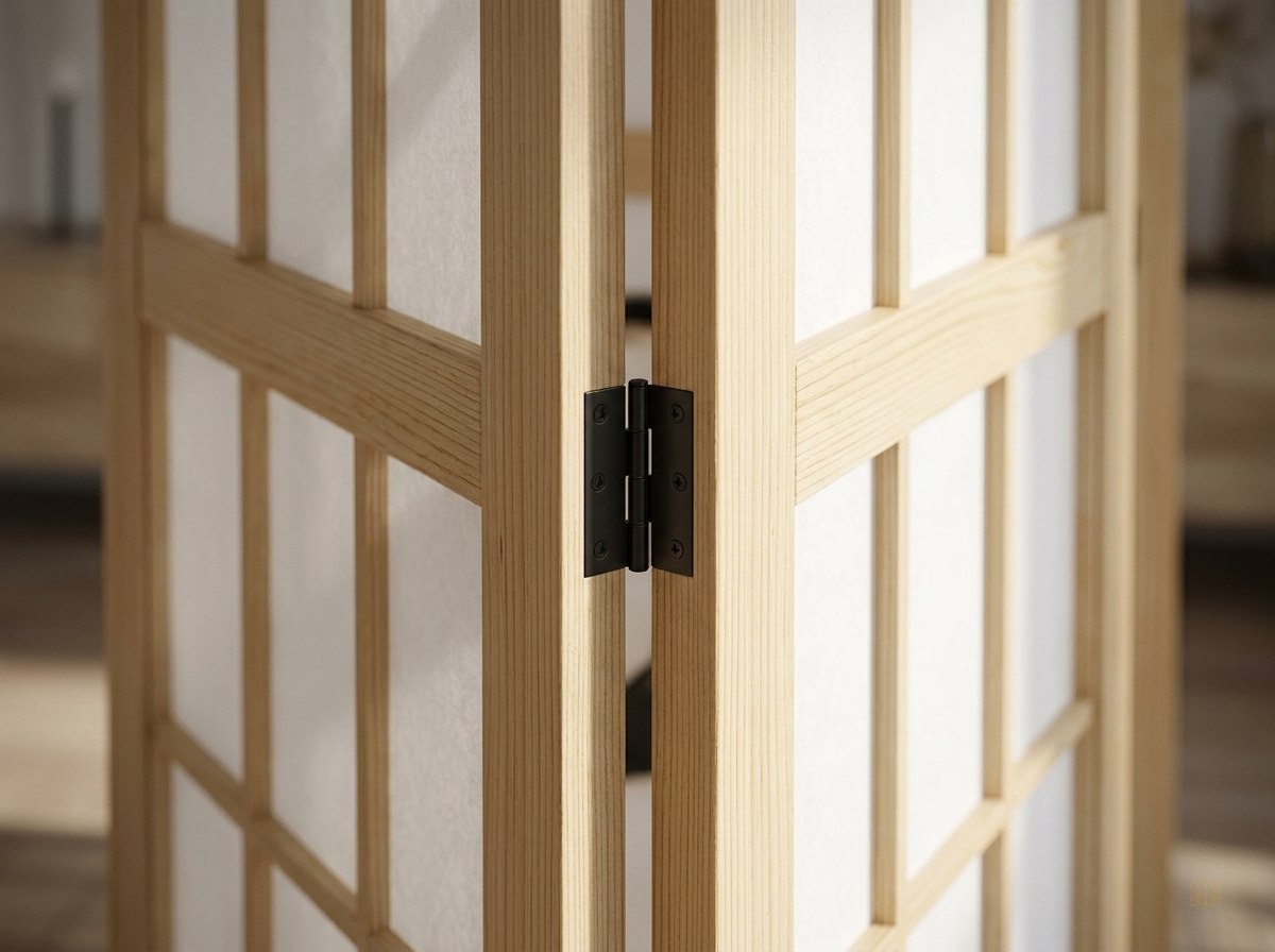 paravent 4 panneaux portable leger 160x170 - detail