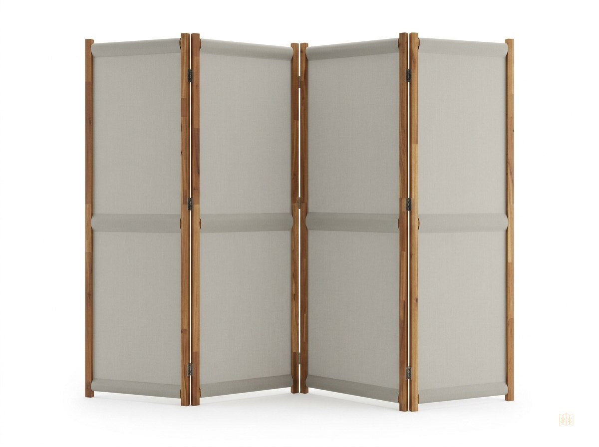 paravent 4 panneaux tissu gris clair 280x180 - fondsblanc