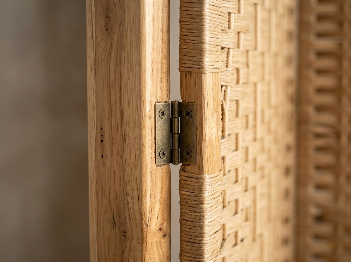 paravent boheme arche tissage main - detail