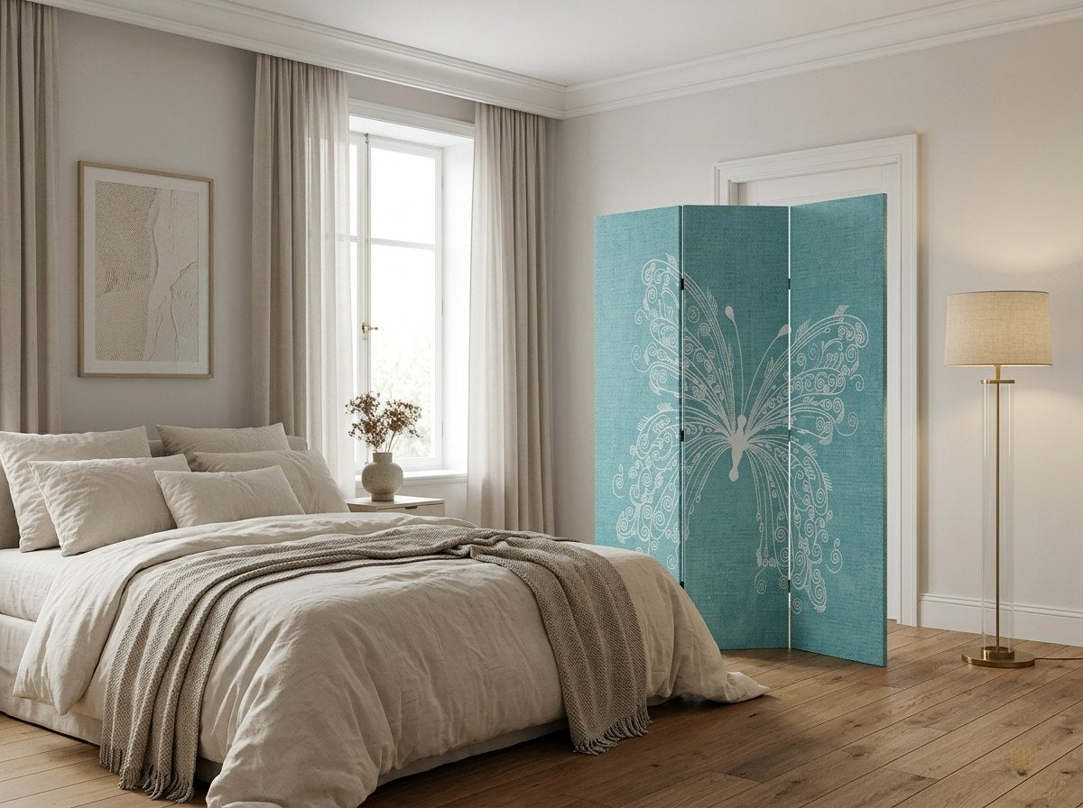 paravent imprime motif papillons - lifestyle2