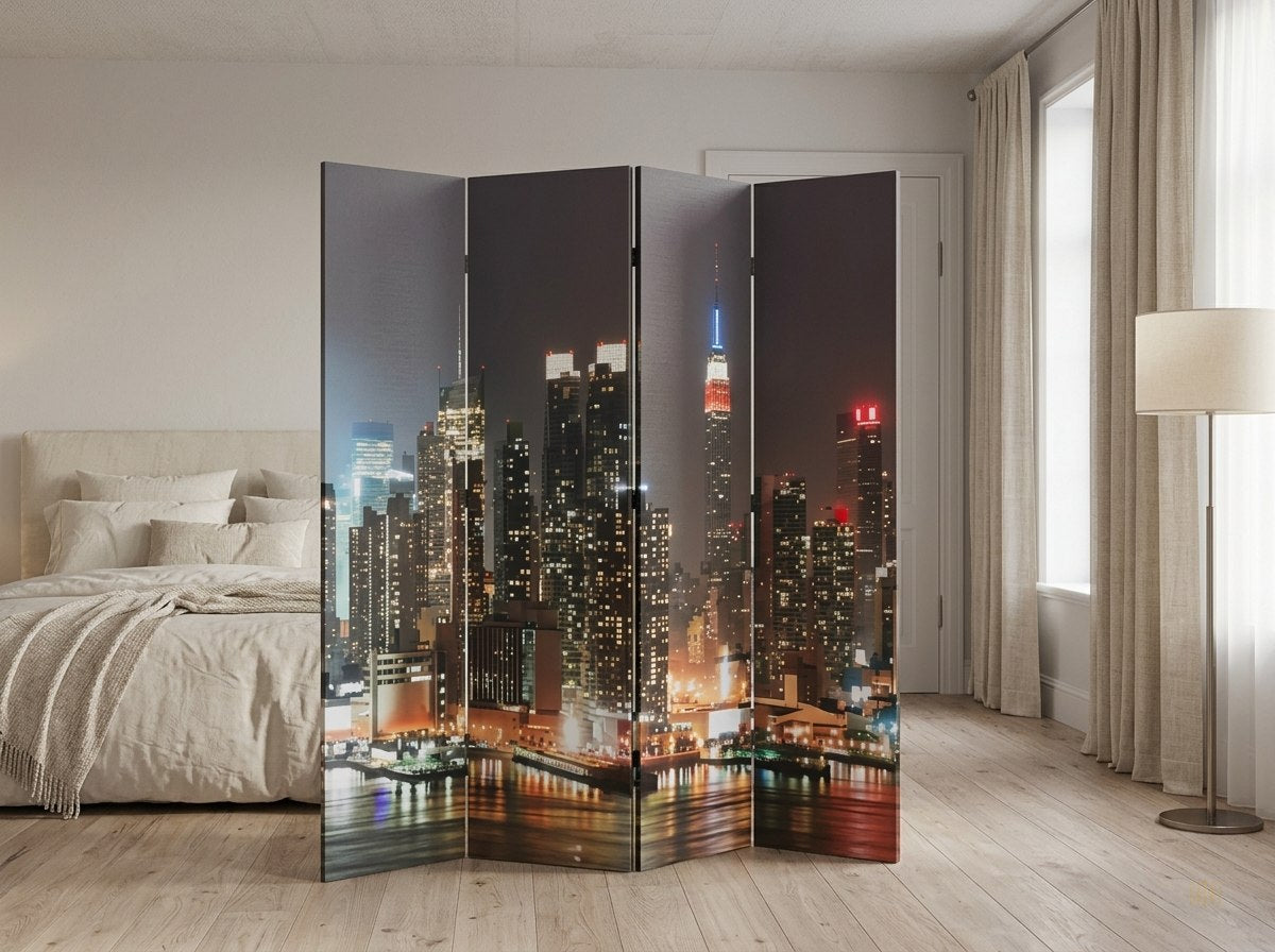 paravent imprime recto verso toile - lifestyle2